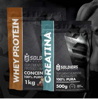 Kit Whey + Creatina Soldiers Nutrition